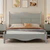 Streamdale Furniture Streamdale Queen Platform Bed Frame - Retro Style With Slat Support
