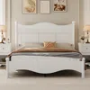 Streamdale Furniture Streamdale Queen Platform Bed Frame - Retro Style With Slat Support