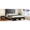 Streamdale Furniture Streamdale Queen Platform Bed Frame With Headboard - Black