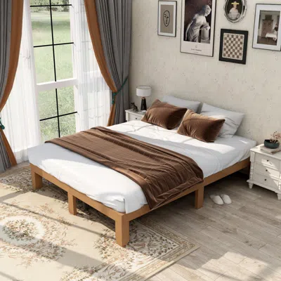 Streamdale Furniture Streamdale Queen Platform Bed Frame With Strong Slat Support