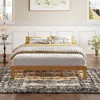 Streamdale Furniture Streamdale Queen Platform Bed, No Box Spring Needed, 12" Solid Wood Frame