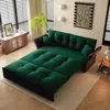 Streamdale Furniture Streamdale Queen Pull Out Sofa Bed, 3-in-1 Convertible Sleeper, Velvet, Green