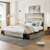 Streamdale Furniture Streamdale Queen Size Bed Frame With Headboard And 4 Storage Drawers