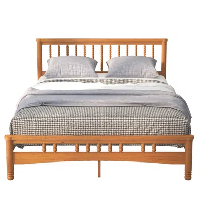 Streamdale Furniture Streamdale Queen Size Elegant Style Wooden Platform Bed Frame With Headboard