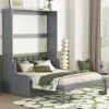 Streamdale Furniture Streamdale Queen Size Murphy Bed Wall Bed With Cushion