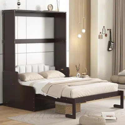 Streamdale Furniture Streamdale Queen Size Murphy Bed Wall Bed With Cushion