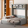 Streamdale Furniture Streamdale Queen Size Murphy Bed Wall Bed With Sofa