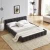 Streamdale Furniture Streamdale Queen Size Upholstered Bed Frame With Thick Fabric