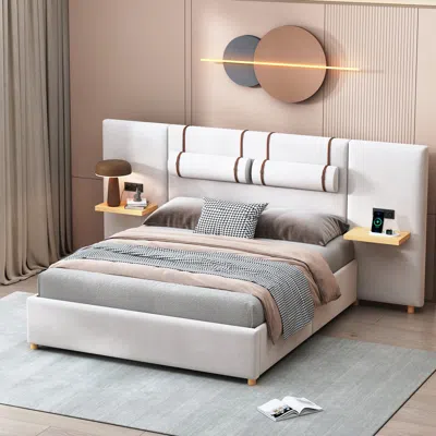 Streamdale Furniture Streamdale Queen Size Upholstered Platform Bed