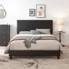 Streamdale Furniture Streamdale Queen Size Upholstered Platform Bed Frame