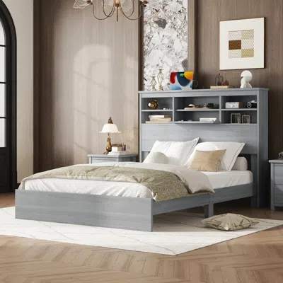 Streamdale Furniture Streamdale Queen Size Vintage Platform Bed
