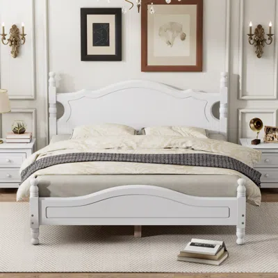 Streamdale Furniture Streamdale Queen Size Wood Platform Bed Frame