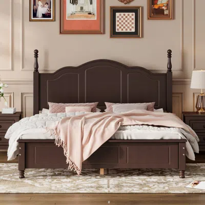 Streamdale Furniture Streamdale Queen Size Wood Platform Bed Frame