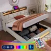 Streamdale Furniture Streamdale Queen Upholstered Platform Bed With Storage