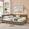 Streamdale Furniture Streamdale Queen Upholstered Tufted Bed Frame With Backrest And Armrests