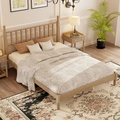 Streamdale Furniture Streamdale Queen Wood Platform Bed Headboard