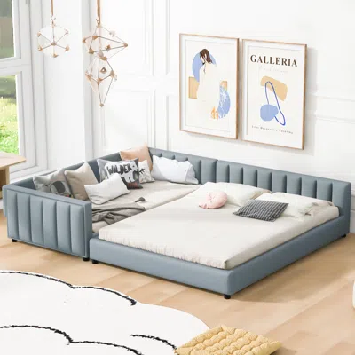 Streamdale Furniture Streamdale Queen/twin Xl Upholstered Platform Bed