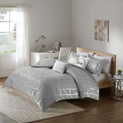 Streamdale Furniture Streamdale Raina Metallic Printed Comforter Set