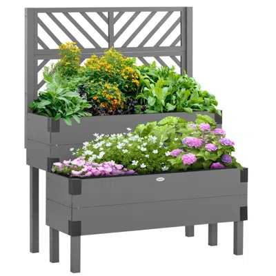 Streamdale Furniture Streamdale Raised Garden Bed With Trellis