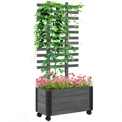 Streamdale Furniture Streamdale Raised Garden Bed With Trellis