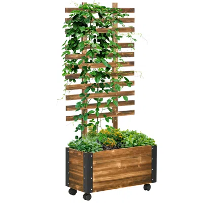 Streamdale Furniture Streamdale Raised Garden Bed With Trellis