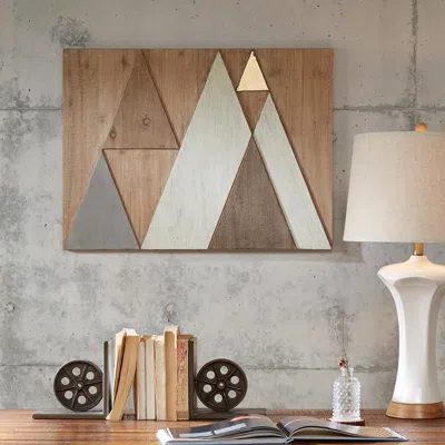 Streamdale Furniture Streamdale Ranger Layered Triangles Wood Wall Decor