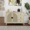 Streamdale Furniture Streamdale Rattan 2 Door 3 Drawer Cabinet, Suitable For Bedroom, Living Room, Study