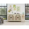 Streamdale Furniture Streamdale Rattan 4 Door Cabinet, Suitable For Bedroom, Living Room, Study