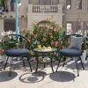 Streamdale Furniture Streamdale Rattan Patio Set: 2 Chairs & Table