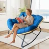 Streamdale Furniture Streamdale Rattan Rocking Chair, Anti-tip, 450lb Capacity - Blue