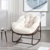 Streamdale Furniture Streamdale Rattan Rocking Chair With Cushion - White