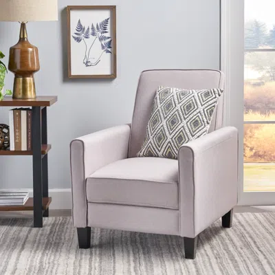 Streamdale Furniture Streamdale Recliner Push Back Chair For Elegant Home Décor Beige