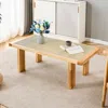 Streamdale Furniture Streamdale Rectangular Rattan Table With Wooden Legs