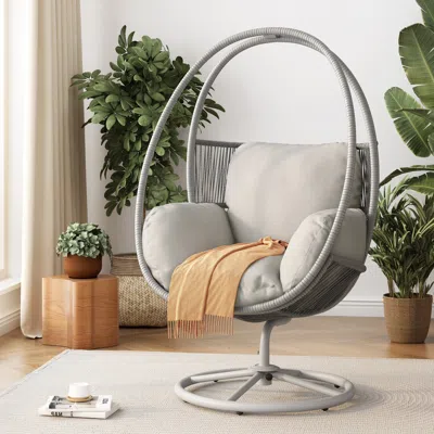 Streamdale Furniture Streamdale Reno Outdoor Wicker Swivel Lounge Chair