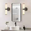 Streamdale Furniture Streamdale Resin Imitation Marble Texture Wall Light With Black Iron Metal Frame