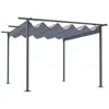 Streamdale Furniture Streamdale Retractable Canopy Patio Pergola For Decks