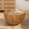 Streamdale Furniture Streamdale Retro Barrel Coffee Table With Storage