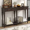 Streamdale Furniture Streamdale Retro Console Table With Drawers For Entryways