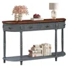 Streamdale Furniture Streamdale Retro Curved Wood Console Table