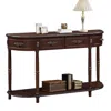 Streamdale Furniture Streamdale Retro Curved Wood Console Table