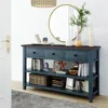 Streamdale Furniture Streamdale Retro Design Console Table With Two Open Shelves