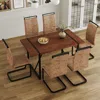 Streamdale Furniture Streamdale Retro Dining Table & 6 Chairs - Minimalist Style