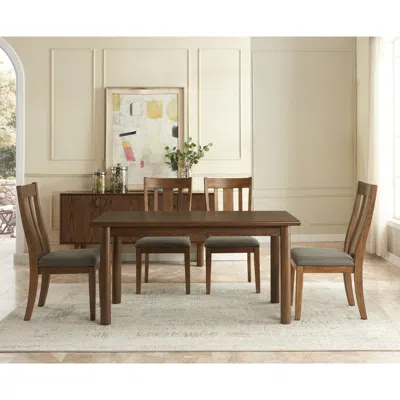 Streamdale Furniture Streamdale Retro Dining Table For 6 With Solid Wood Legs