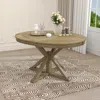 Streamdale Furniture Streamdale Retro Extendable Dining Table With 12" Leaf (natural Wood Wash)