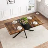 Streamdale Furniture Streamdale Retro Rectangular Stretch Table Versatile, Stylish, And Space-saving