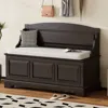 Streamdale Furniture Streamdale Retro Shoe Storage Bench With Soft-close & Hidden Storage