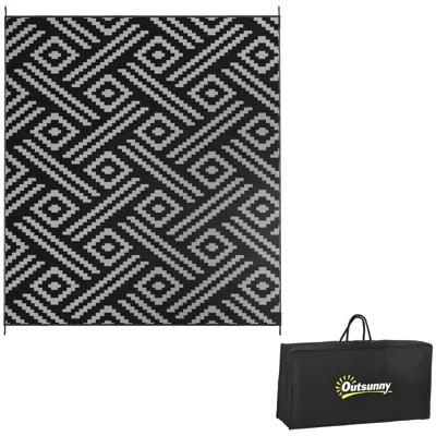Streamdale Furniture Streamdale Reversible Outdoor Rug, 8' X 10' Waterproof Straw Floor Mat