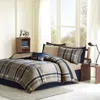 STREAMDALE FURNITURE STREAMDALE ROBBIE PLAID COMFORTER SET WITH BED SHEETS