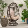 Streamdale Furniture Streamdale Robertson Swivel Patio Egg Chair