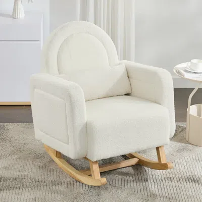 Streamdale Furniture Streamdale Rocking Chair, Curved Back, Pillow